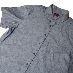 UNTUCKit Men's X-Large‎ Blue Short Sleeve Button Front Shirt Hawaiian Cotton